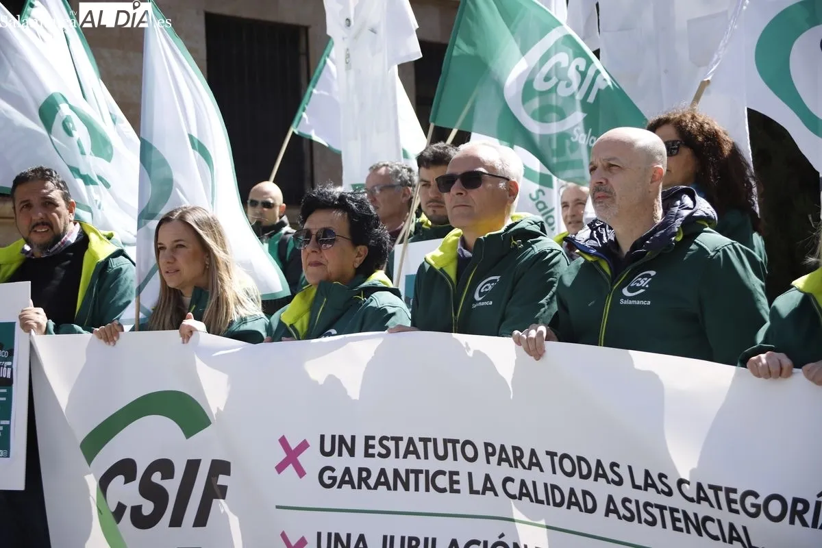 CSIF intensifica sus protestas contra Mónica García por el estancamiento del Estatuto Marco de Sanidad. Foto de Ángel Puma