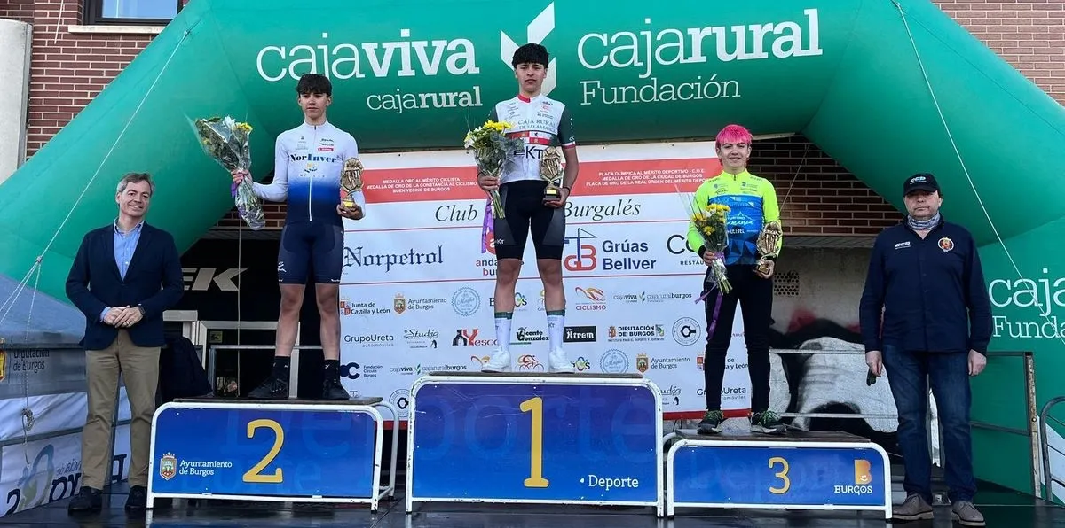 Sergio Filipe Rodrigues primero de la XV Trofeo Cadete Cajaviva - Caja Rural de Burgos en cadetes
