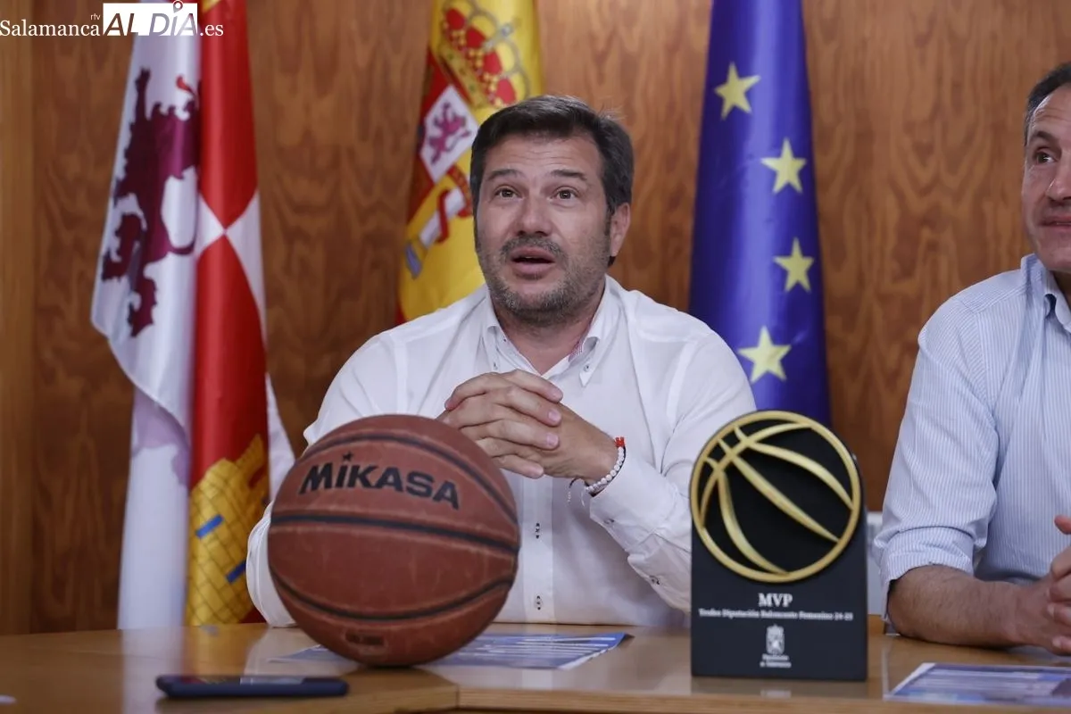 Presentación en Aldeatejada de la Final Four de la Liga Provincial de Baloncesto Senior Diputación de Salamanca. Foto de David Sañudo