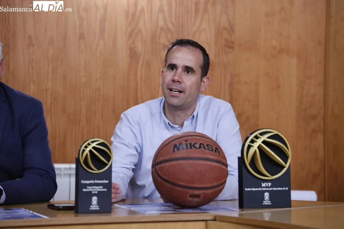Presentación en Aldeatejada de la Final Four de la Liga Provincial de Baloncesto Senior Diputación de Salamanca. Foto de David Sañudo