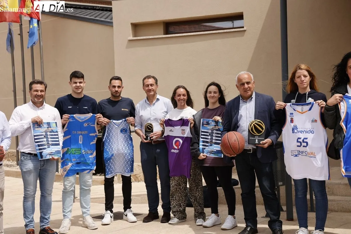 Presentación en Aldeatejada de la Final Four de la Liga Provincial de Baloncesto Senior Diputación de Salamanca. Foto de David Sañudo