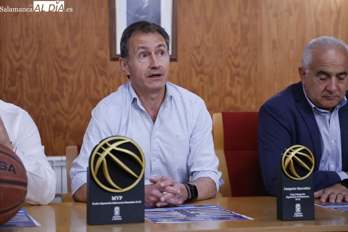 Presentación en Aldeatejada de la Final Four de la Liga Provincial de Baloncesto Senior Diputación de Salamanca. Foto de David Sañudo
