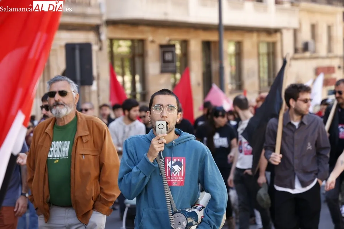 Los sindicatos se manifiestan en Salamanca por el Día del Trabajador: 