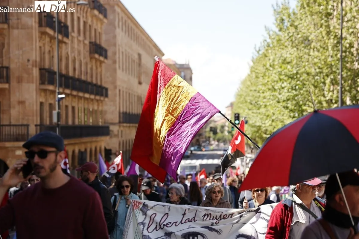 Los sindicatos se manifiestan en Salamanca por el Día del Trabajador: 