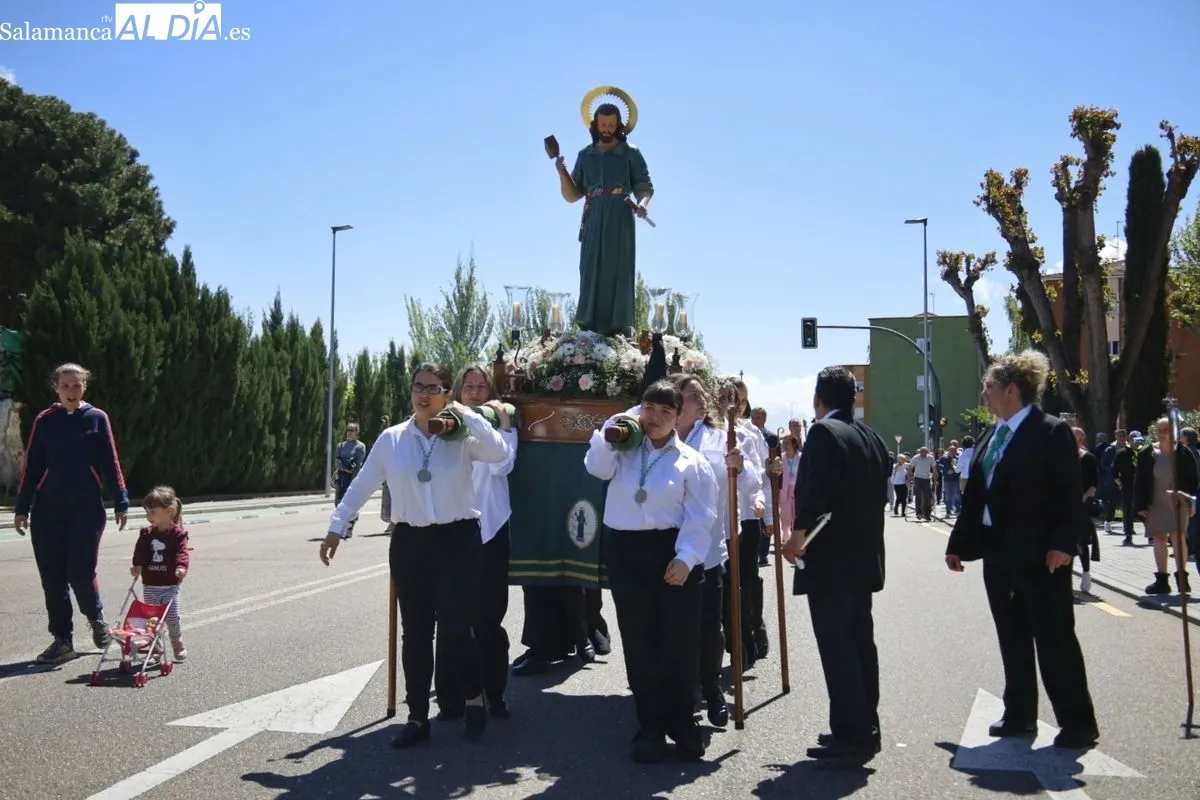La procesión de San José Obrero recorre Salamanca en honor a los trabajadores | FOTOS: David Domínguez