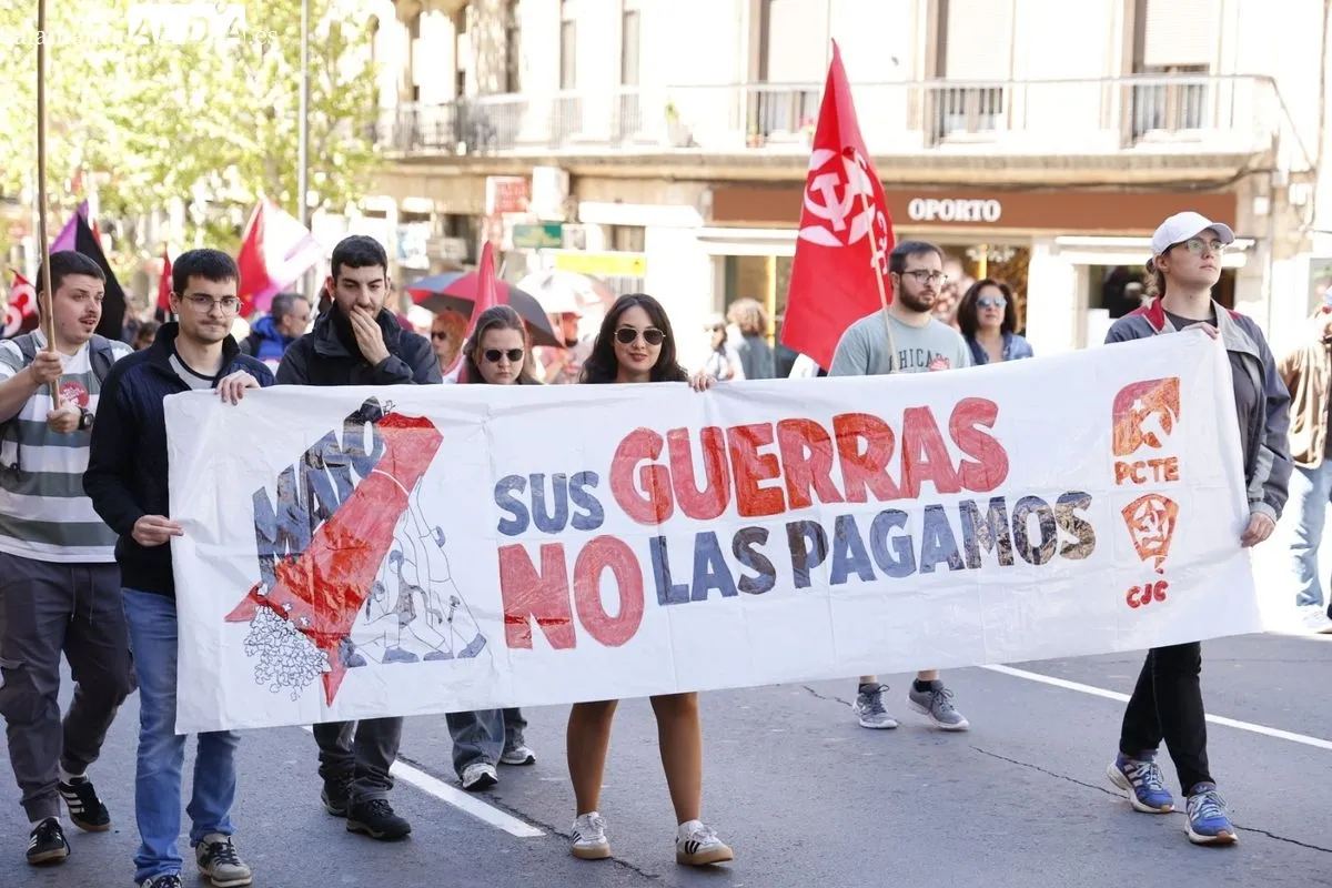 Los sindicatos se manifiestan en Salamanca por el Día del Trabajador: 