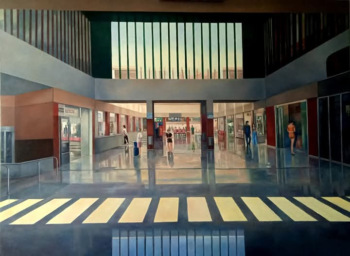 La sala de espera de la estación de autobuses de Salamanca a la Bienal de Roma