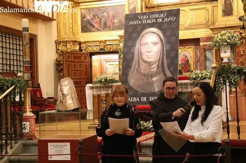 Foto 5 - Jennifer Mann presenta en Alba de Tormes el rostro reconstruido de Santa Teresa de Jes&uacute;s