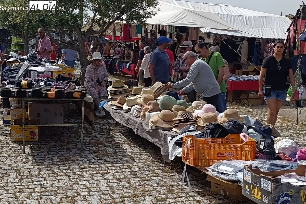 Excelemnte afluencia de público y puestos en el mercadillo de Trabanca celebrado ayer domingo 1 de junio / FOTOS: VÍCTOR PACHO