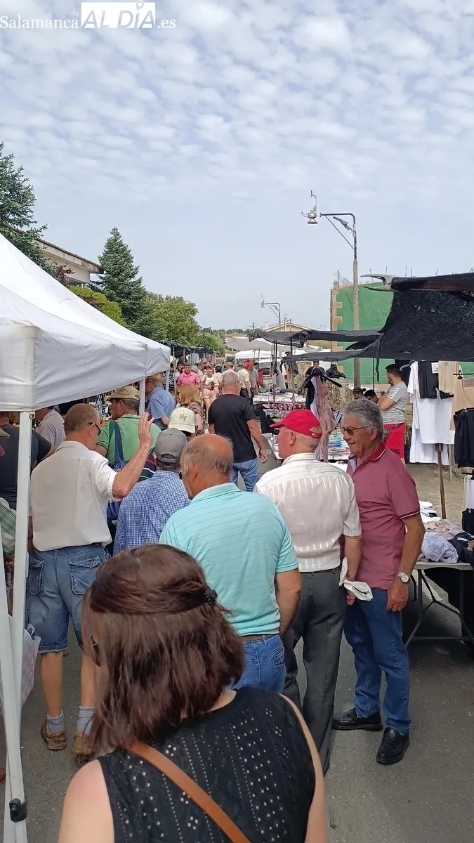 Excelemnte afluencia de público y puestos en el mercadillo de Trabanca celebrado ayer domingo 1 de junio / FOTOS: VÍCTOR PACHO