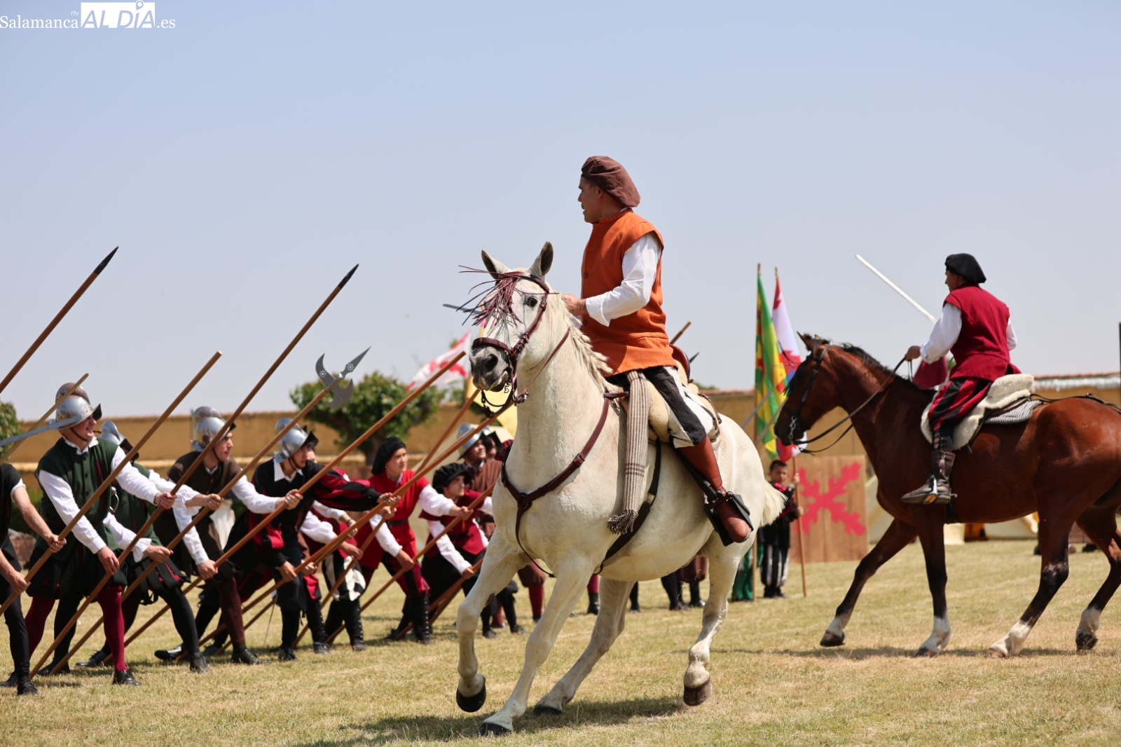 Batalla de los Tercios en el campo de tiro en Salamanca