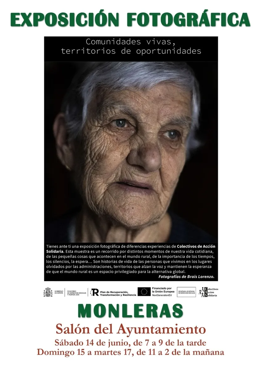 Cartel Exposición fotográfica de los CAS (Colectivos de Acción Solidaria)