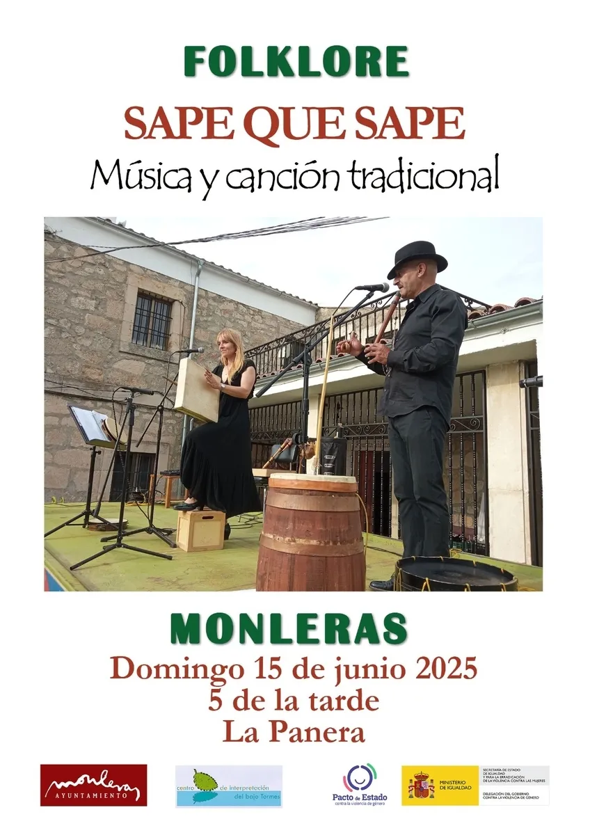 Cartel Sape que Sape 15 junio 2025 en Monleras