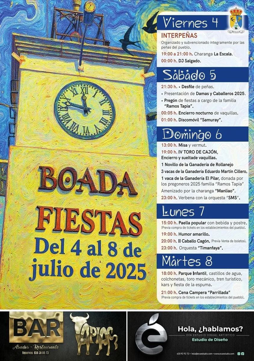 Foto 2 - Cinco d&iacute;as de fiesta ininterrumpida paralizar&aacute;n Boada con festejos taurinos, gastronom&iacute;a y mucha m&uacute;sica