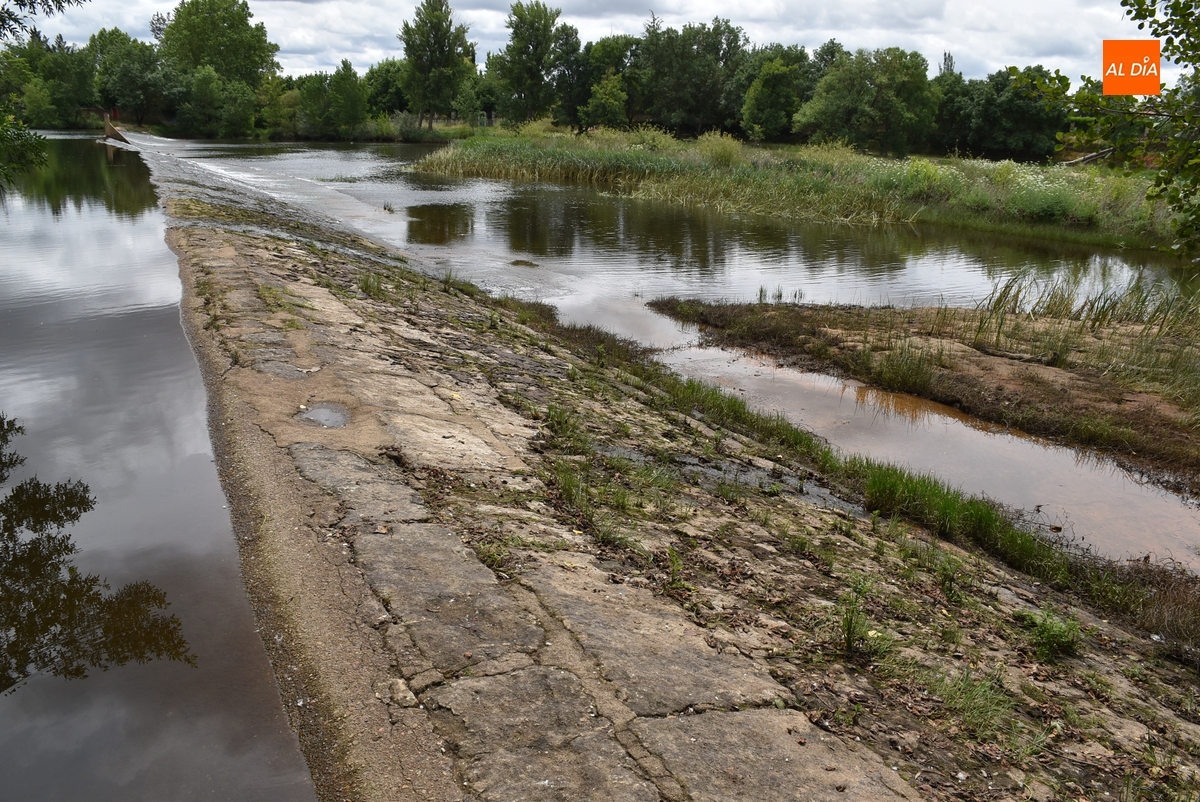El Águeda baja con su menor caudal en lo que va de año