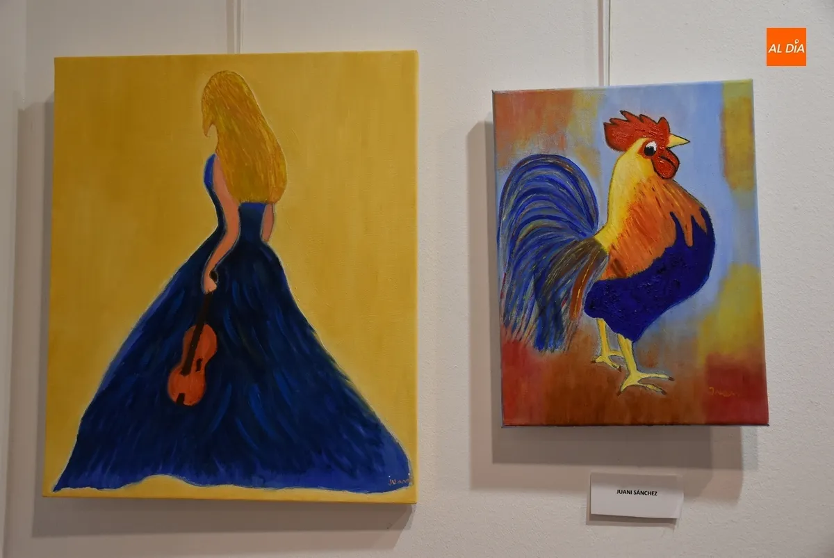 Foto 2 - Abierta la muestra del Taller de Pintura, que va sumando alumnos de la comarca