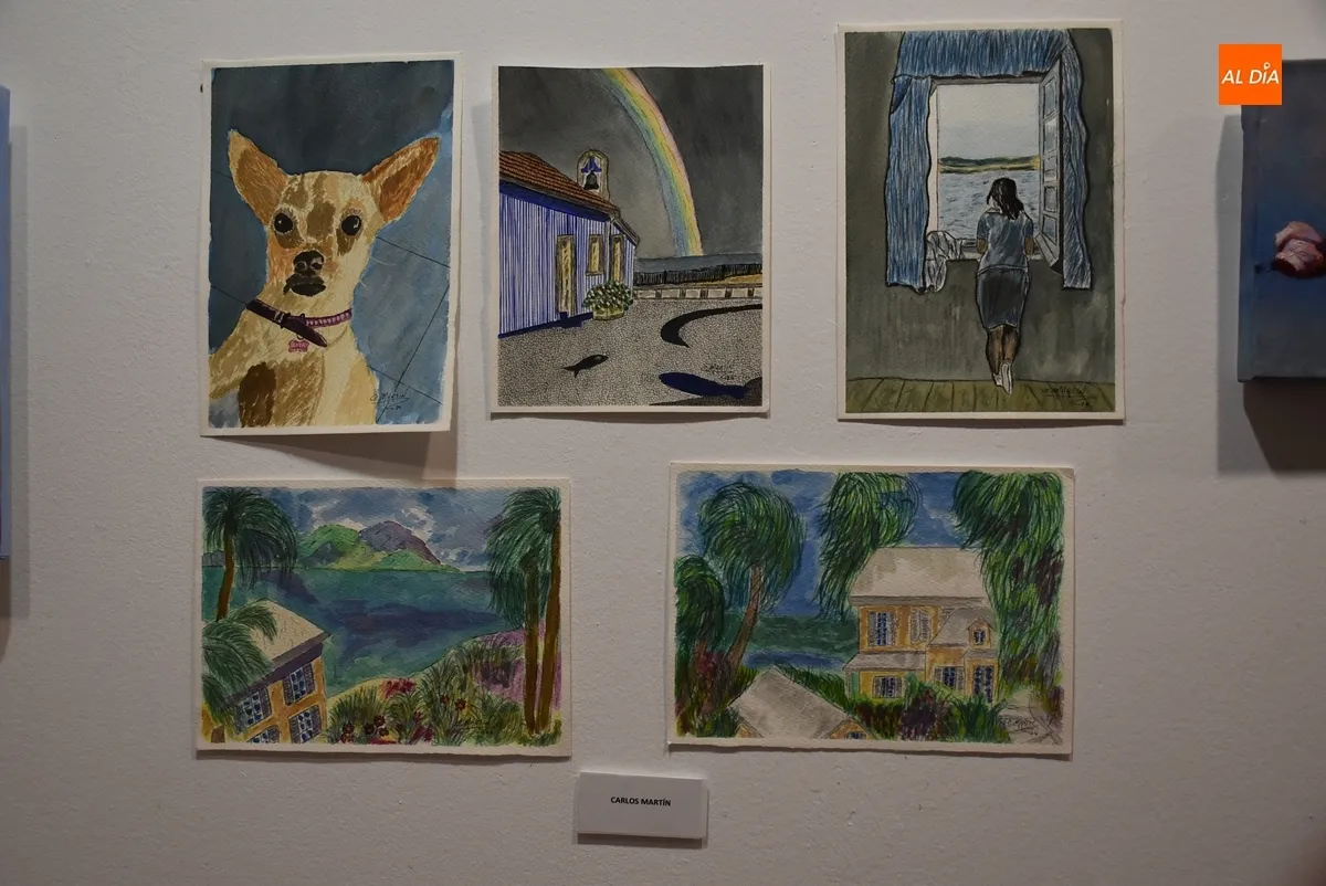 Foto 3 - Abierta la muestra del Taller de Pintura, que va sumando alumnos de la comarca