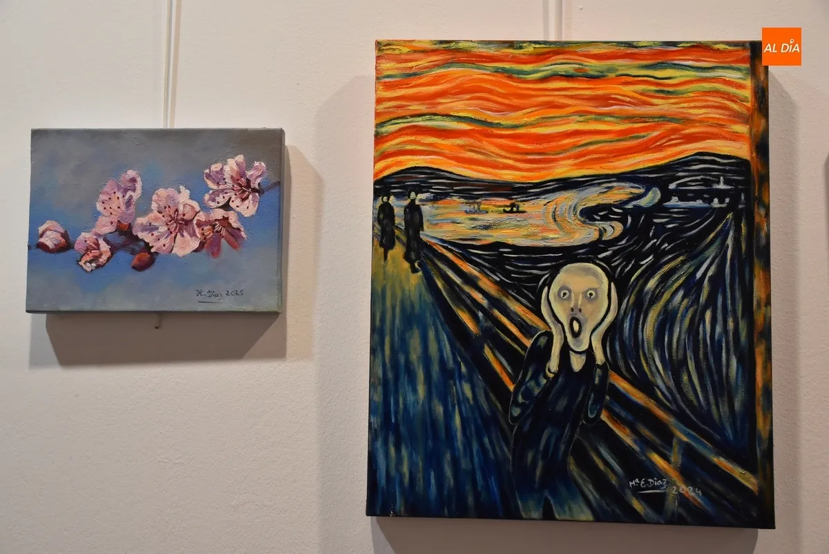 Foto 4 - Abierta la muestra del Taller de Pintura, que va sumando alumnos de la comarca