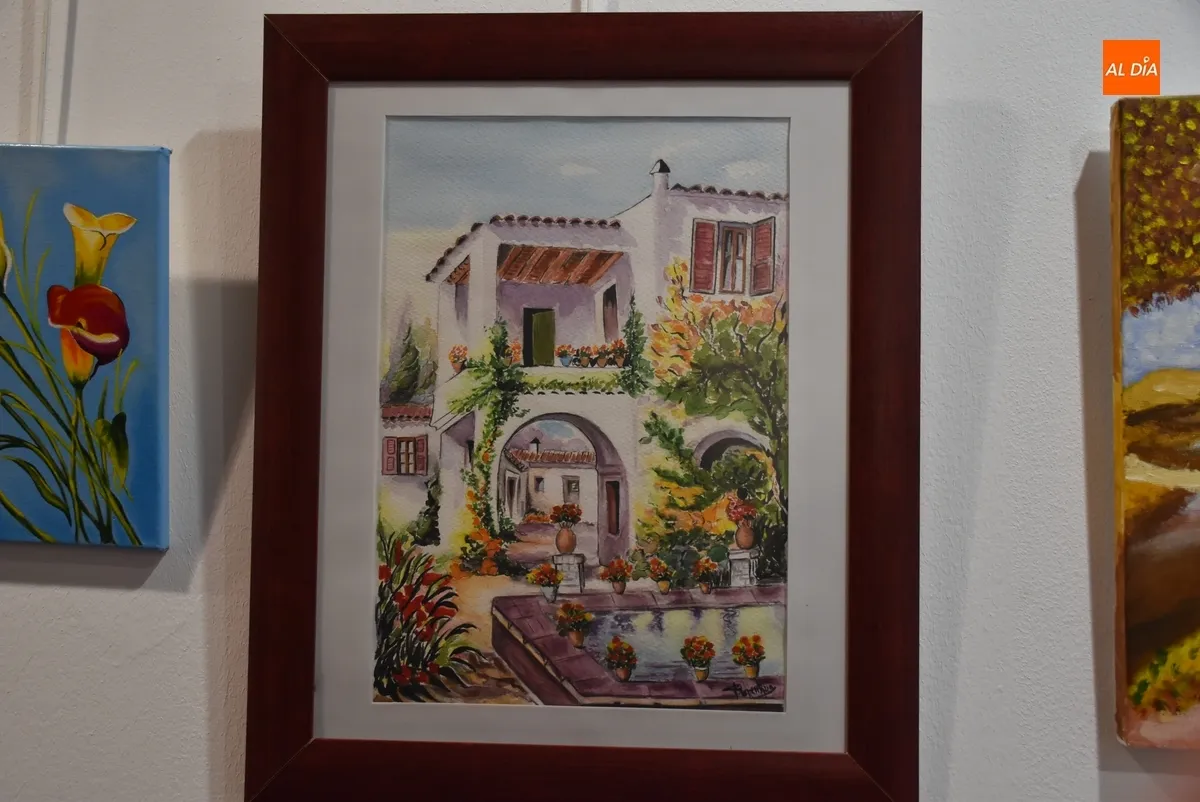 Foto 7 - Abierta la muestra del Taller de Pintura, que va sumando alumnos de la comarca