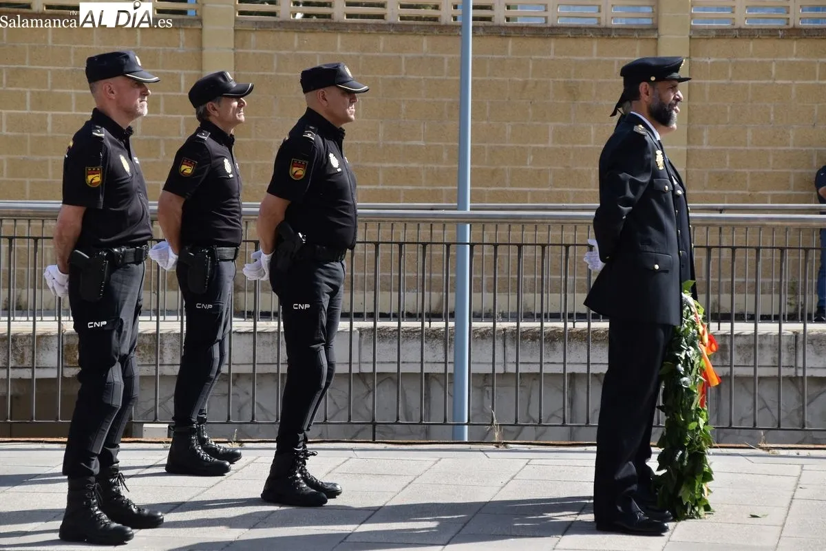 Día de las víctimas del terrorismo en la Policía Nacional en Salamanca. Foto de Miguel González