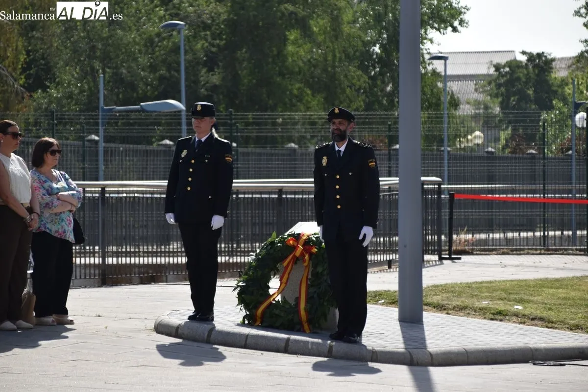 Día de las víctimas del terrorismo en la Policía Nacional en Salamanca. Foto de Miguel González
