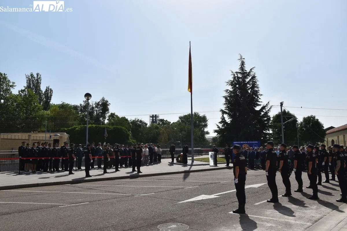 Día de las víctimas del terrorismo en la Policía Nacional en Salamanca. Foto de Miguel González