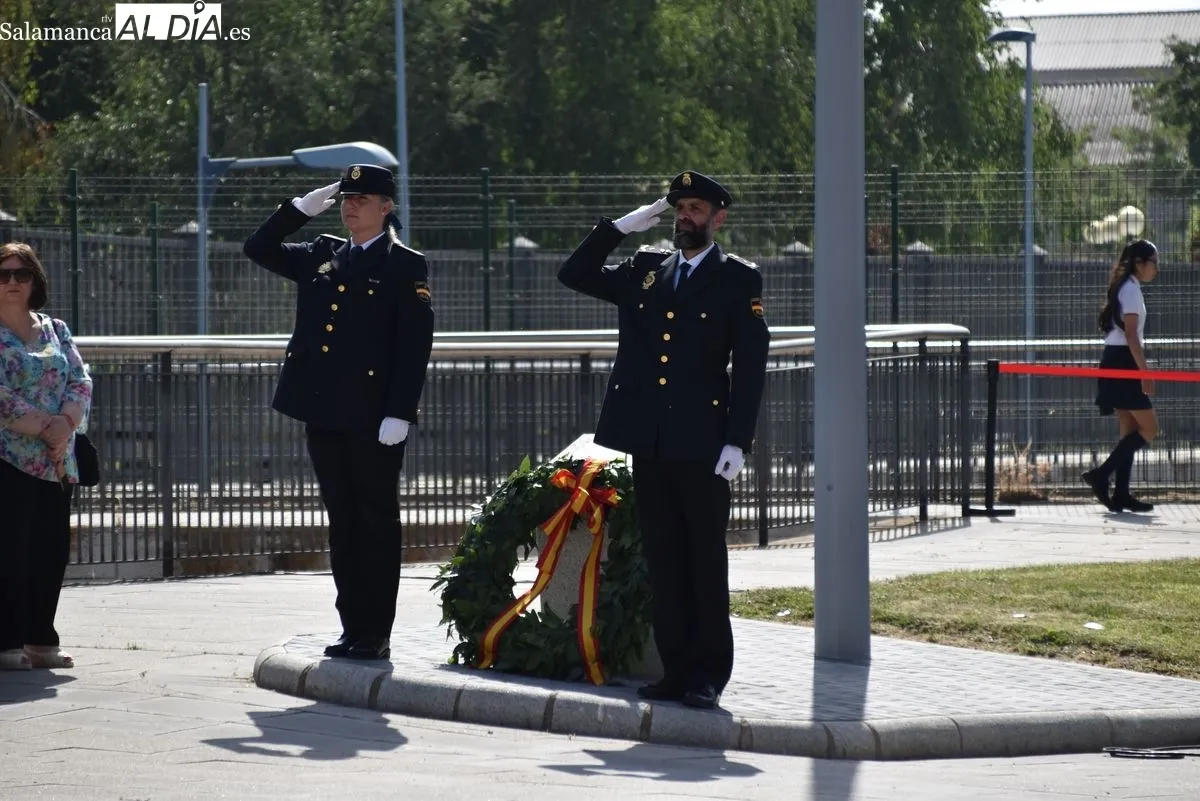 Día de las víctimas del terrorismo en la Policía Nacional en Salamanca. Foto de Miguel González