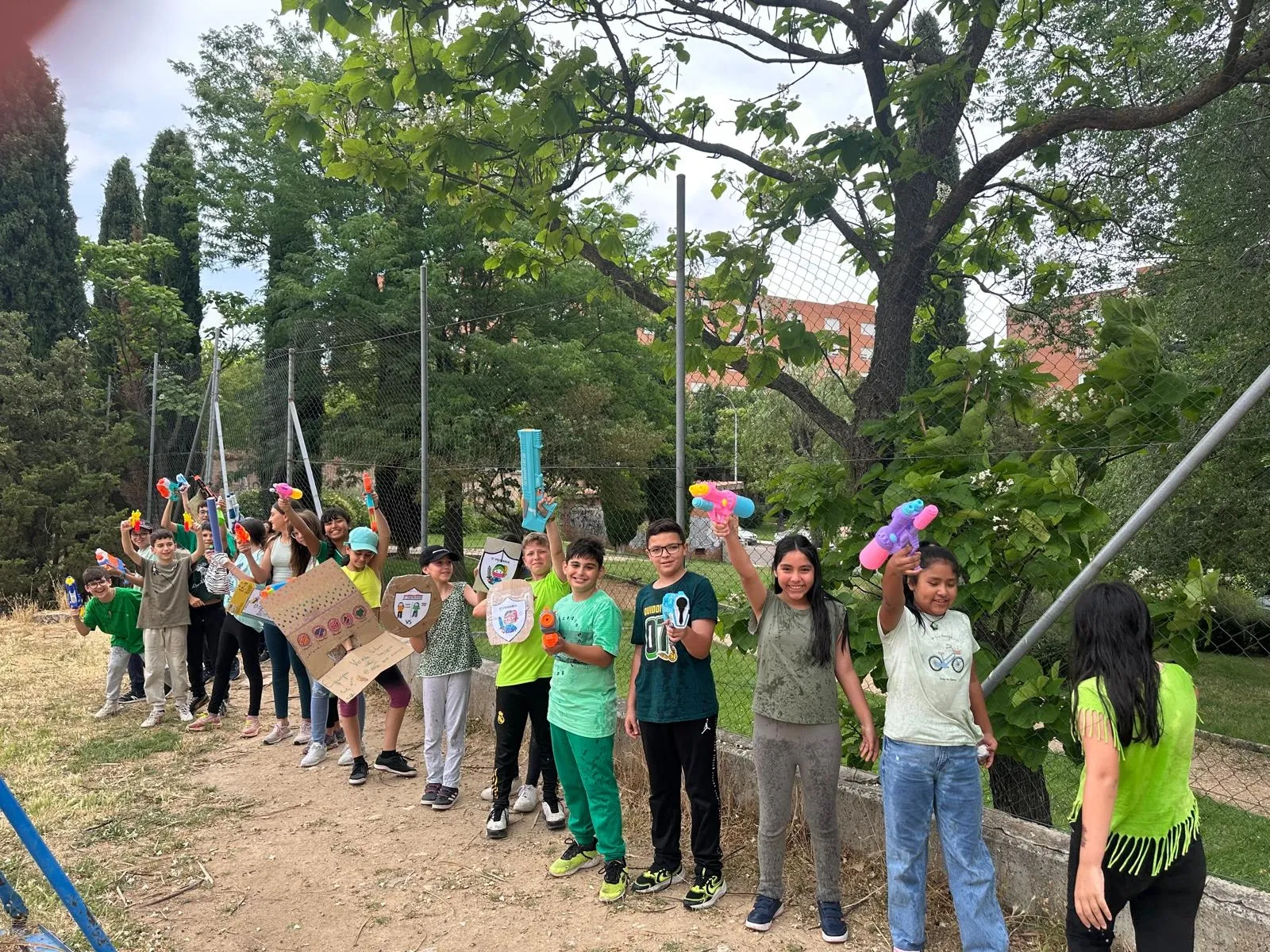 Guerra de agua en el Colegio Antonio Machado