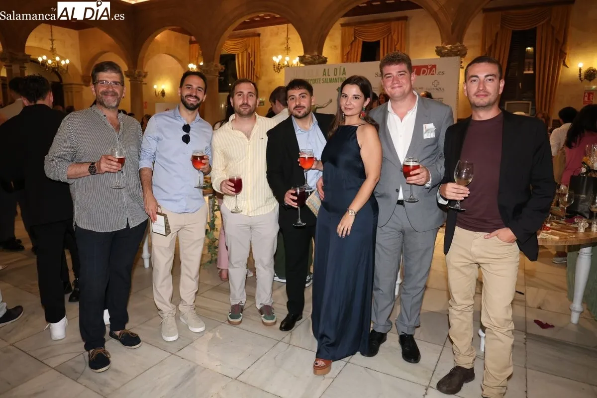 Celebración en el Palacio de Figueroa tras la III Gala AL DÍA con el Deporte Salmantino, organizada por SALAMANCArtv AL DÍA. Foto de David Sañudo