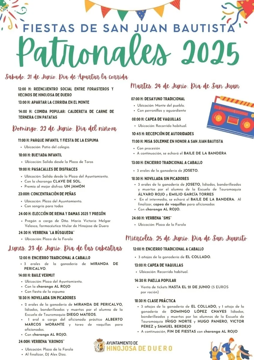 Foto 2 - Hinojosa de Duero se prepara para vivir sus fiestas de San Juan entre la tradici&oacute;n ancestral y la devoci&oacute;n popular