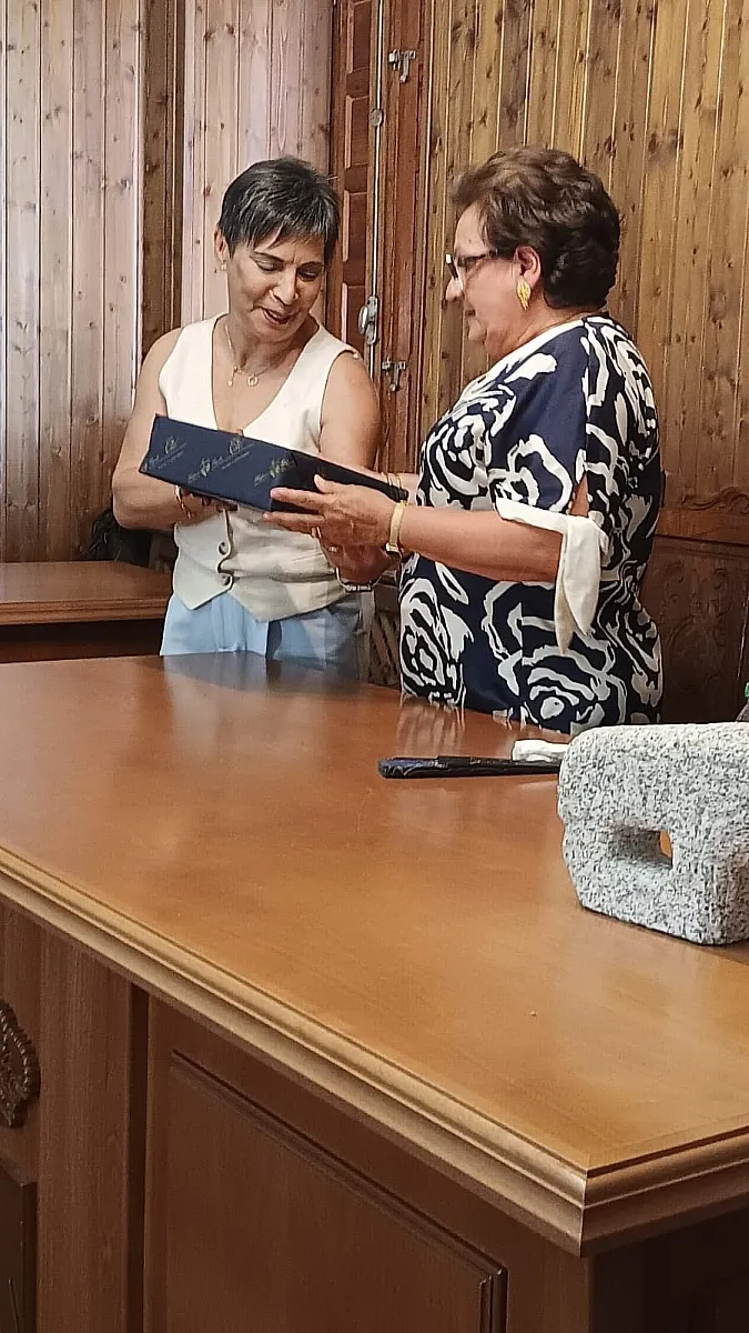 Homenaje a María José Calderero, enfermera en  Fuenteguinaldo