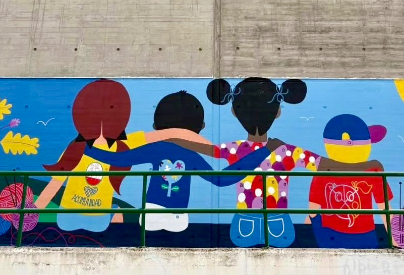 Acomunidad pide la colaboración vecinal para crear un nuevo mural en el pabellón Miguel Ángel Jiménez Barcala