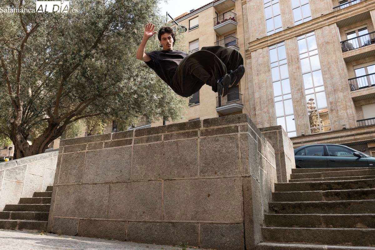 VÍDEO Y FOTOS | Entrevista a Juanjo González, un salmantino que practica parkour 