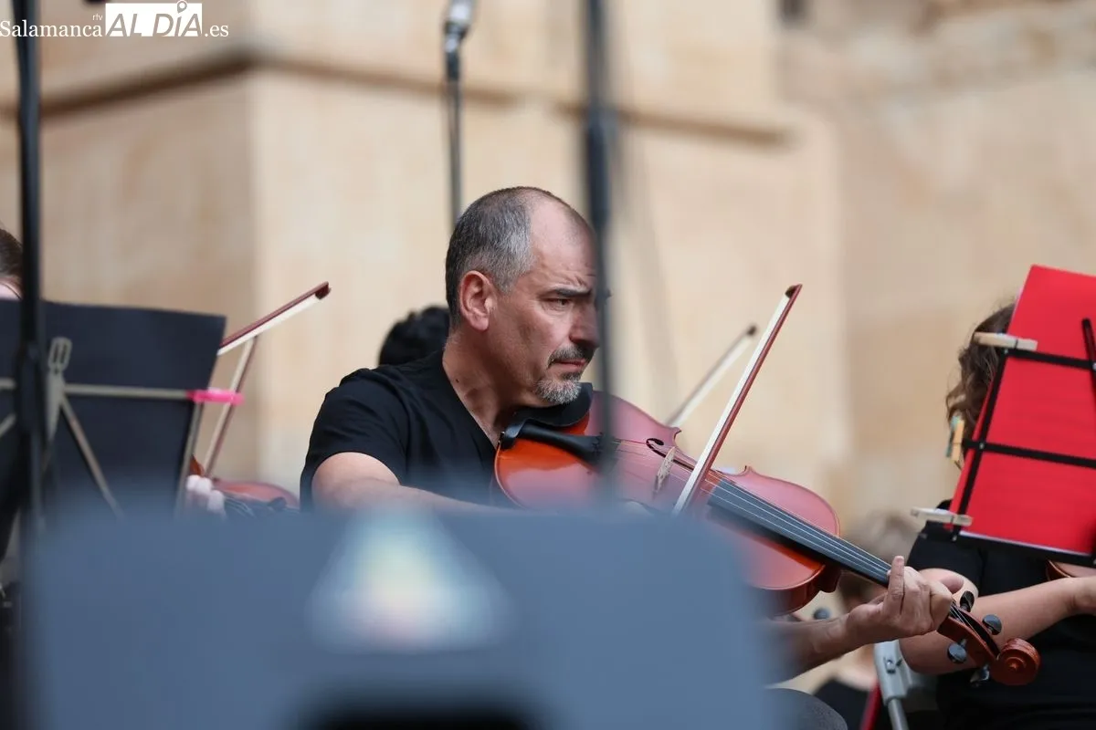 Concierto de la Orquesta de Cuerda y Banda de la Escuela Municipal de Música y Danza. Fotos: David Sañudo