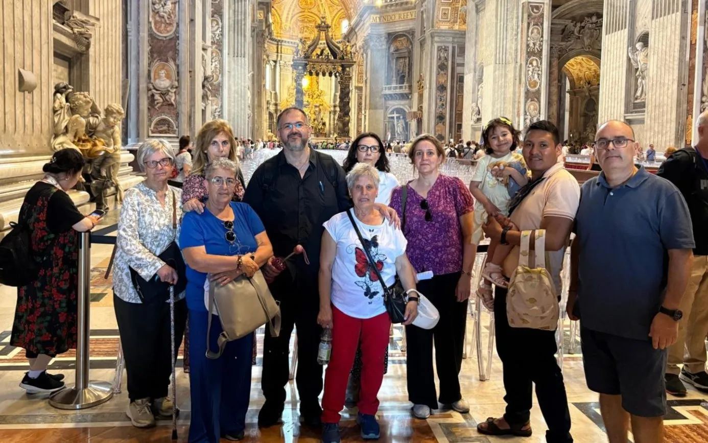 Foto 2 - Once fieles de la Di&oacute;cesis toman parte en el Jubileo de las Familias en Roma