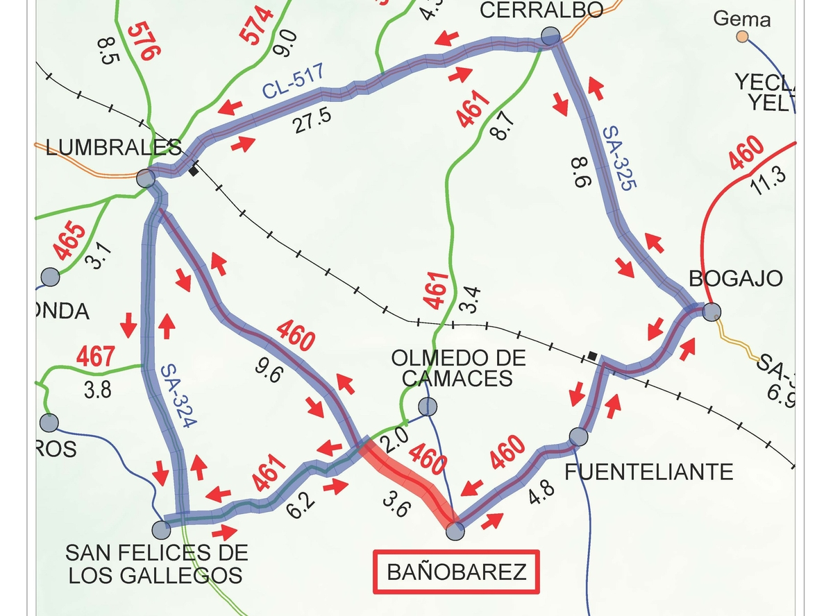 Obras en la DSA-460: corte total de junio a octubre 2025