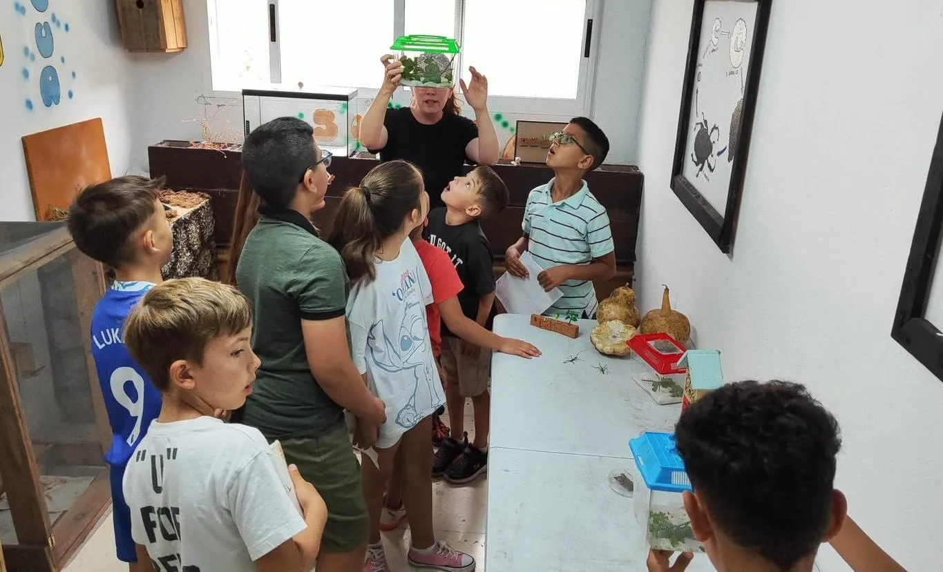 Foto 4 - Escolares de San Francisco, Mir&oacute;briga y Misioneras-Santa Teresa visitan los huertos de C&aacute;ritas