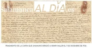 Foto 2 - Carta de Unamuno a Henry Miller: Acechando su muerte por asesinato
