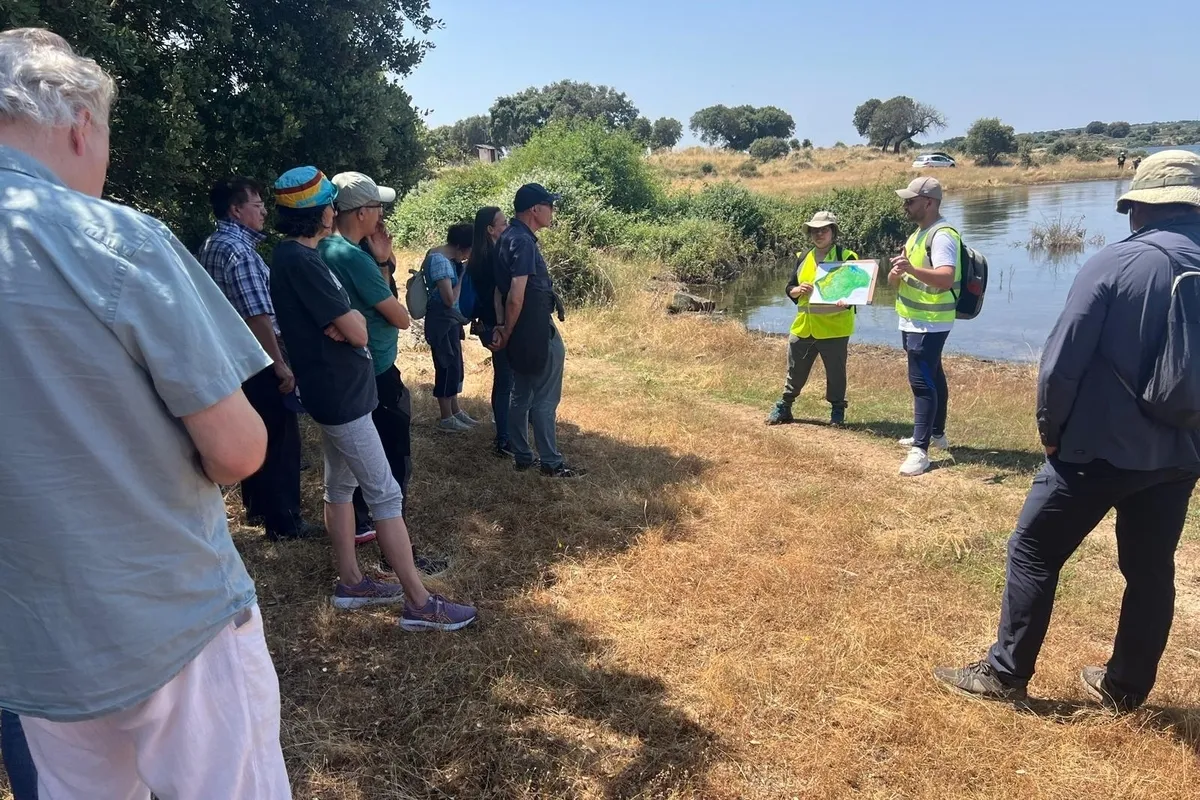Guiados por la geóloga Vanessa Leonor Escobar, el itinerario recorrió Ledesma, la mina de Gejo de los Reyes y el embalse de Almendra