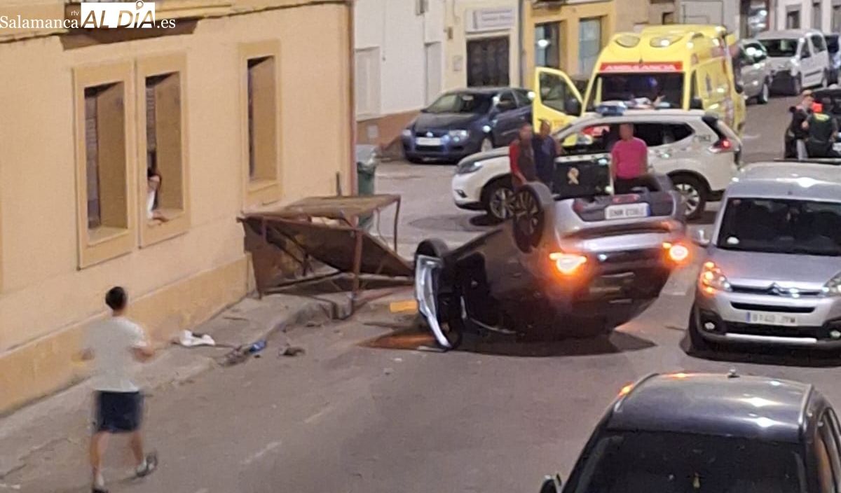 Accidente en Vitigudino: un vuelco en las fiestas del Corpus