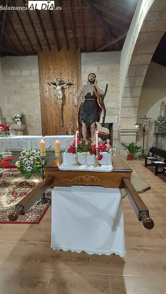 Misa y procesión en honor a San Juan Bautista en Cabeza de Framontanos / REP. GRÁFICO: JOSÉ ANTONIO MARTÍN GARCÍA