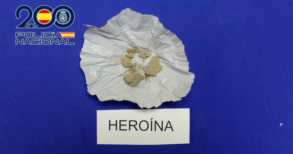 Detenido en Salamanca con 5,8 gramos de heroína oculta