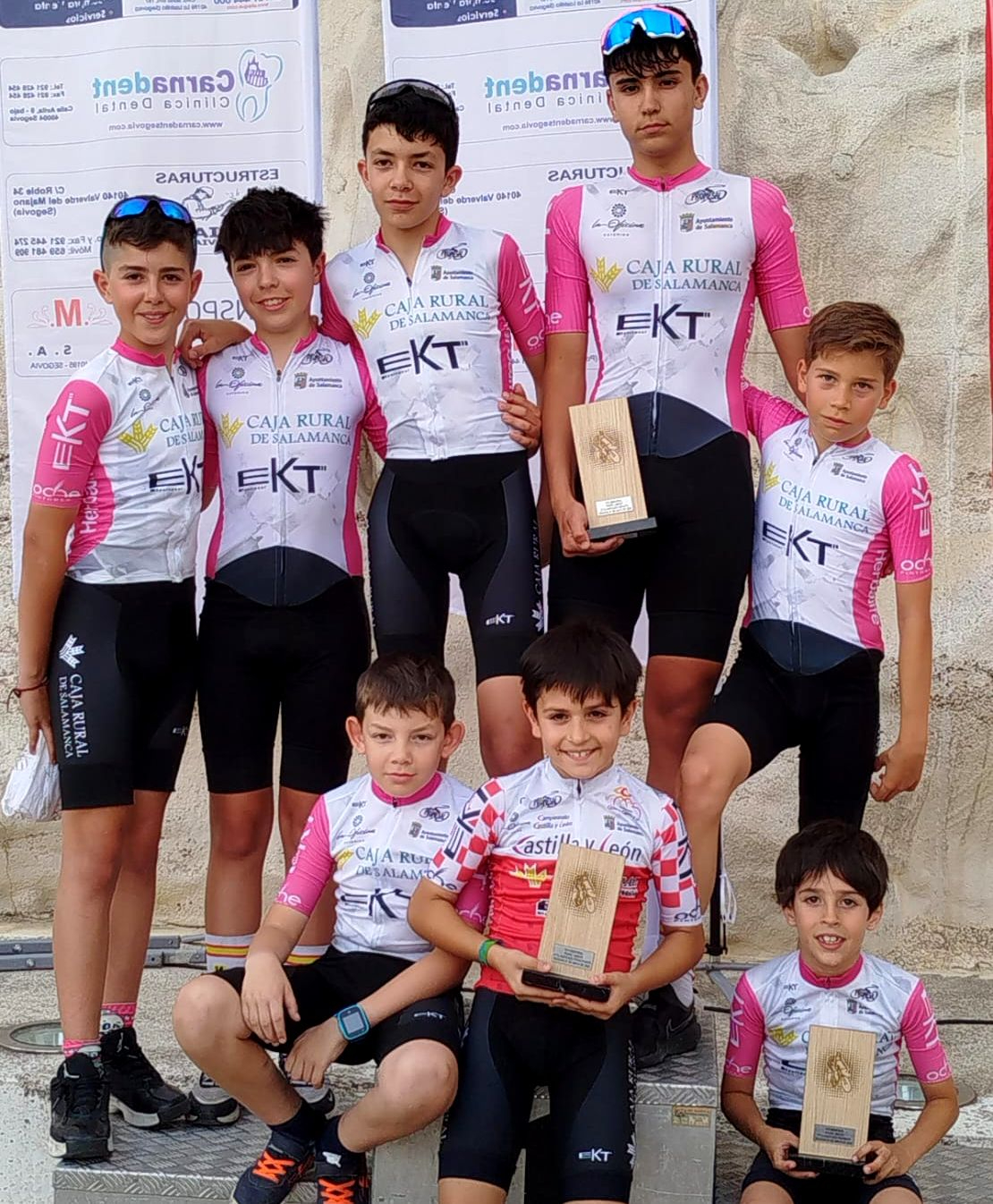 Promesal: tres podios en Segovia para ciclistas salmantinos