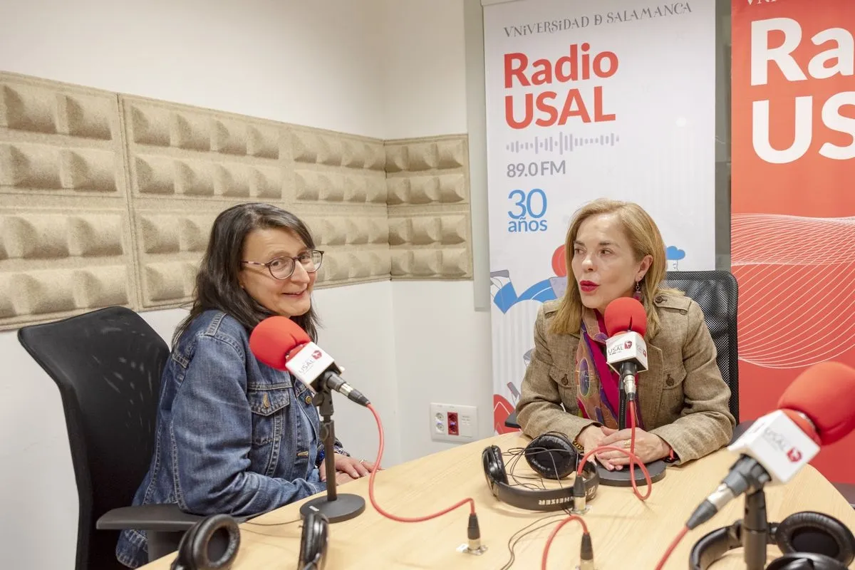 Elena Villegas nos habla desde el edificio I D de la USAL | FOTOS: Carmen Borrego 