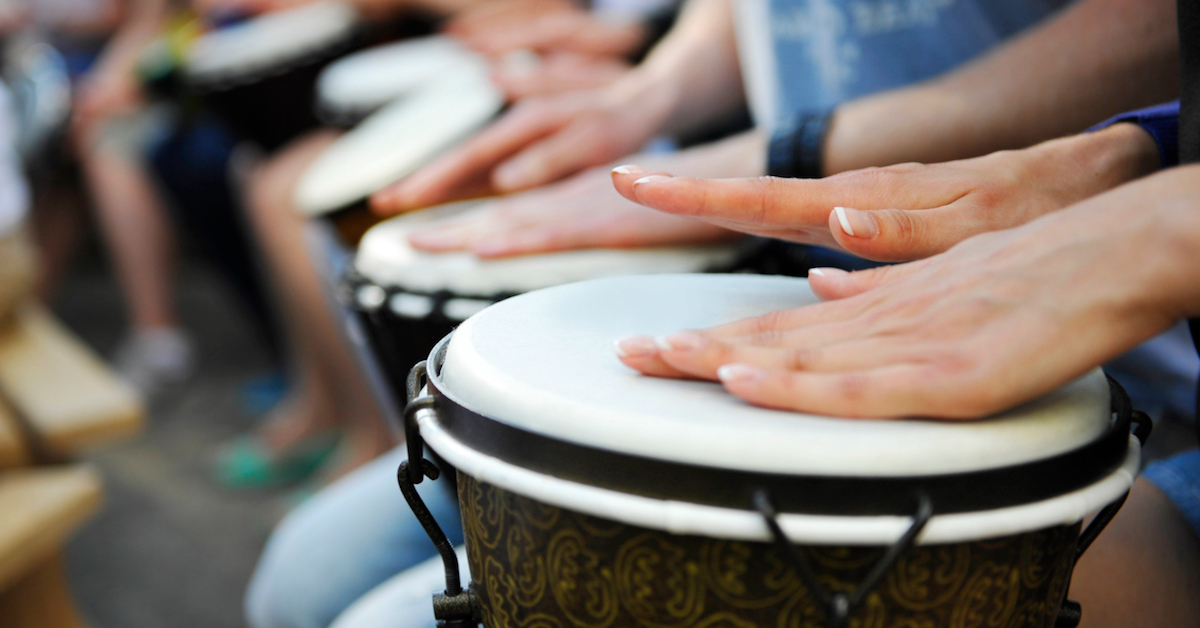 Taller percusión infantil Yecla de Yeltes agosto La Musa