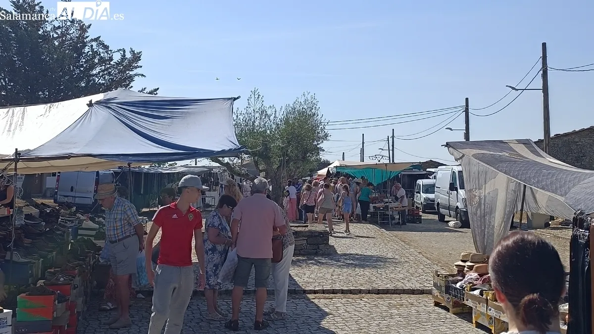 Multitudinario primer mercadillo del verano en Trabanca / FOTOS: VÍCTOR PACHO