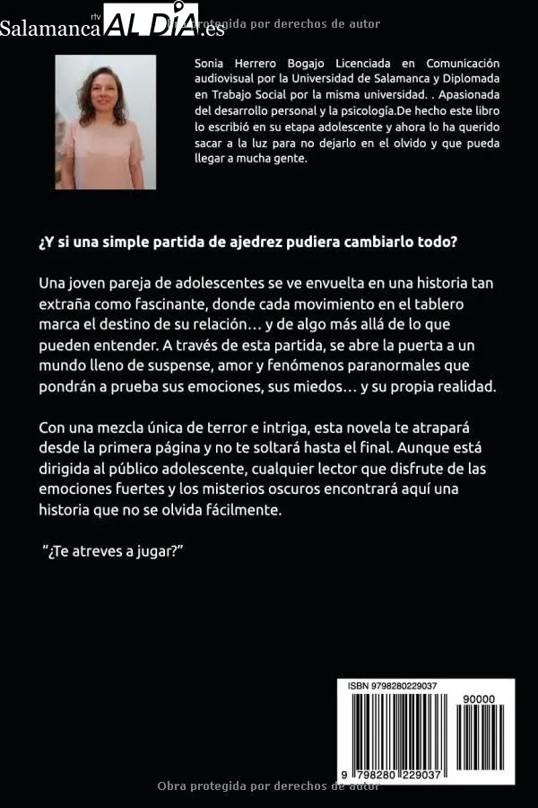 Sonia Herrero Bogajo, publica 'Dime', novela escrita durante su adolescencia en Lumbrales 