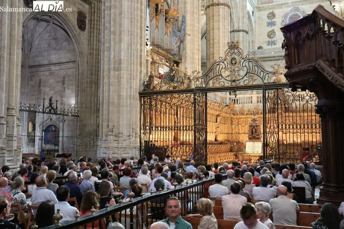 Concierto del prestigioso organista italiano Francesco di Lernia en la Catedral Nueva de Salamanca. Fotos: David Sañudo