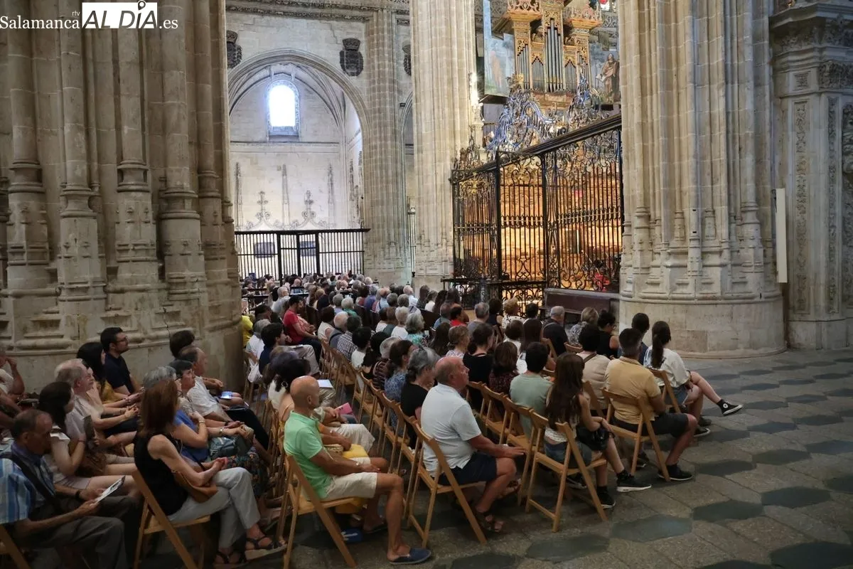 Concierto del prestigioso organista italiano Francesco di Lernia en la Catedral Nueva de Salamanca. Fotos: David Sañudo