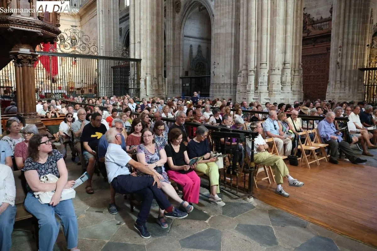 Concierto del prestigioso organista italiano Francesco di Lernia en la Catedral Nueva de Salamanca. Fotos: David Sañudo